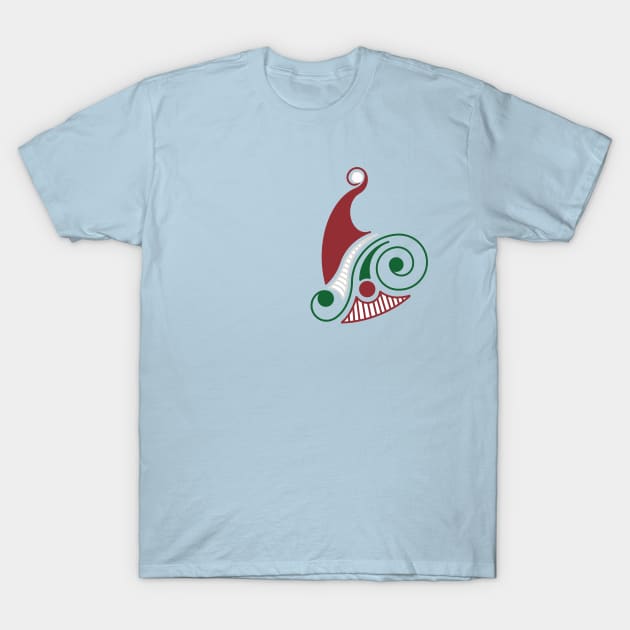 Creepy Christmas Clown T-Shirt by Jaq of All